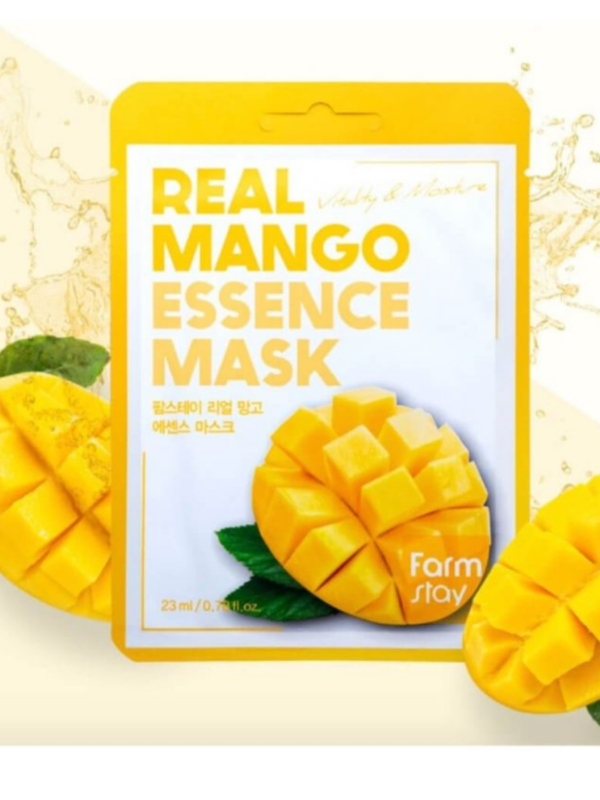Farm Stay Тканевая маска для лица с экстрактом манго. Real Mango Essence Mask. 10 шт