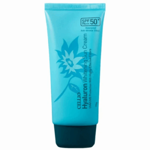 CELLIO СОЛНЦЕЗАЩИТНЫЙ КРЕМ WHITENING SUN CREAM SPF50+ PA+++ 70 гр (HYALURON)