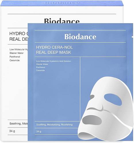 BIODANCE Ночная гидрогелевая маска с церамидами против сухости Biodance Hydro Cera-Nol Real Deep Mask 34гр*4 шт
