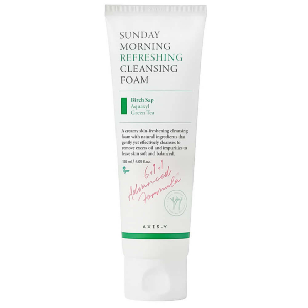 AXIS-Y Увлажняющая пенка для умывания AXIS-Y Sunday Morning Refreshing Cleansing Foam 120 мл