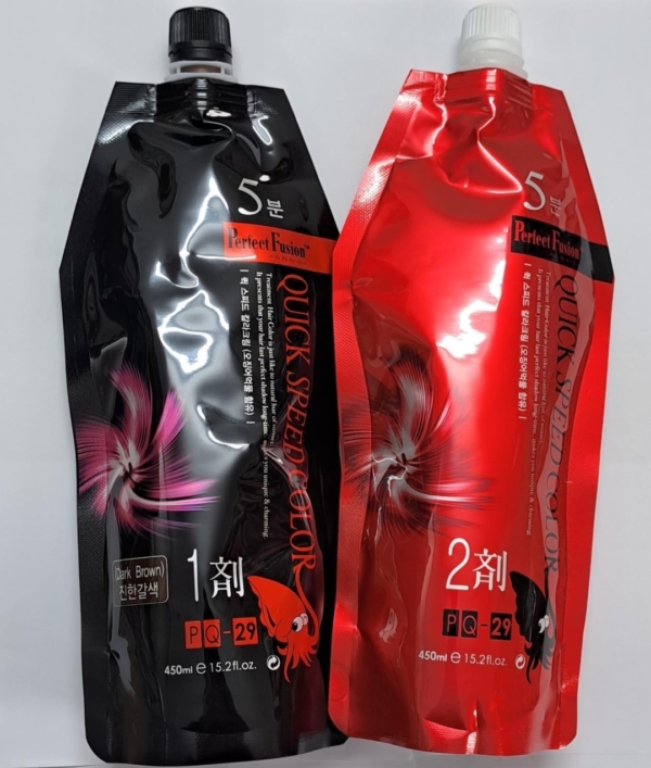 BOSNIC КРАСКА ДЛЯ ВОЛОС SPEED 5 MINUTE INTENSION COLOR CREAM 1ST, 2ND 450 мл. (DARK BROWN)