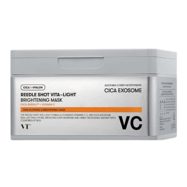 VT COSMETICS Набор осветляющих тканевых масок с микроиглами VT Cosmetics Reedle Shot Vita-Light Brightening Mask 30шт.*