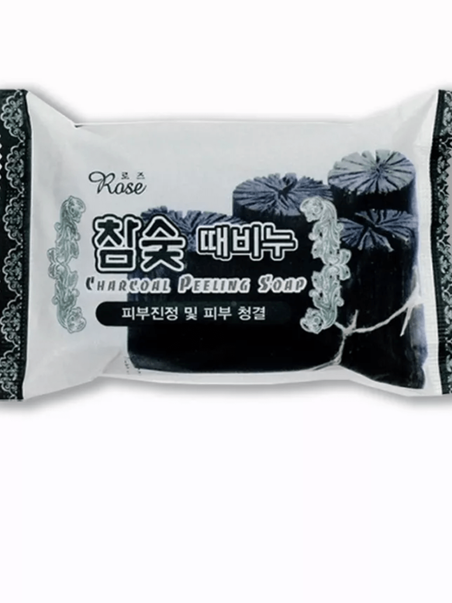 ROSE Мыло-пилинг с древесным углем Charcoal Peeling Soap 150 гр