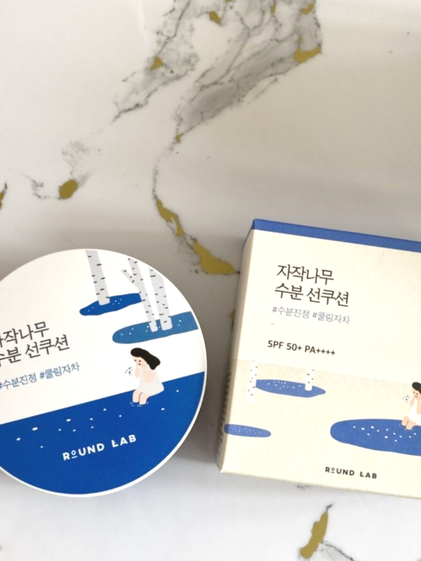 ROUND LAB Солнцезащитный кушон с березовым соком. Round Lab Birch Juice Moisturizing Sun Cushion 15 гр